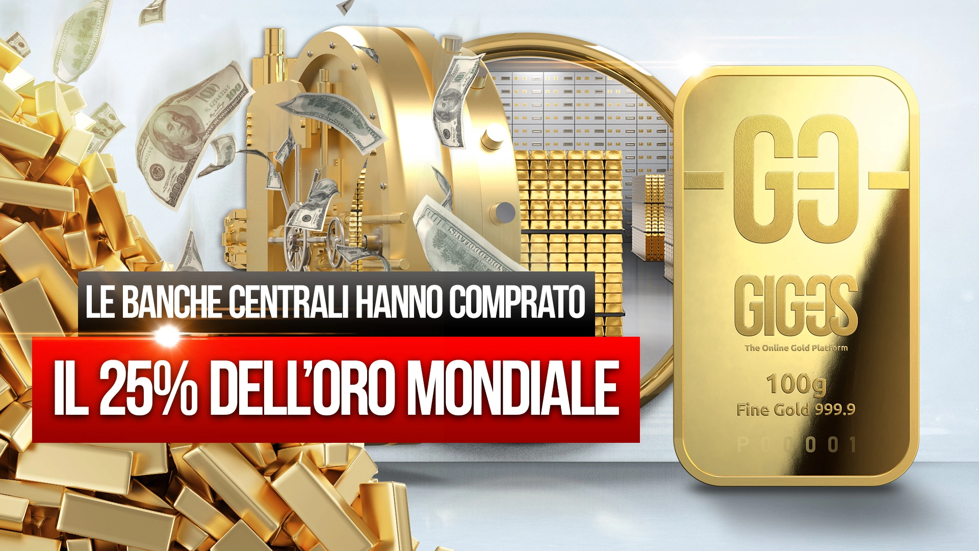 [VIDEO] Le banche centrali hanno acquistato un quarto dell’oro mondiale!
